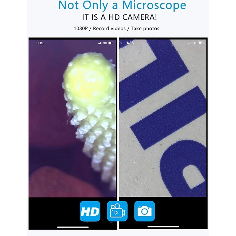 

Digital Microscope Wireless 1080P Handheld USB Microscope with Stand 50X-1000X for iPhone Samsung Android Mac Windows