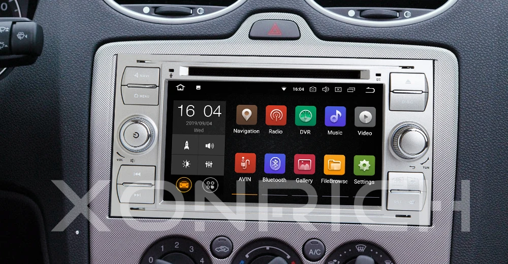 Ips 2 din Android 9,0 автомобильный Радио мультимедиа для Ford Focus 2 3 mk2 Mondeo 4 Kuga Fiesta Transit подключения S-MAXC-MAX gps-навигатором