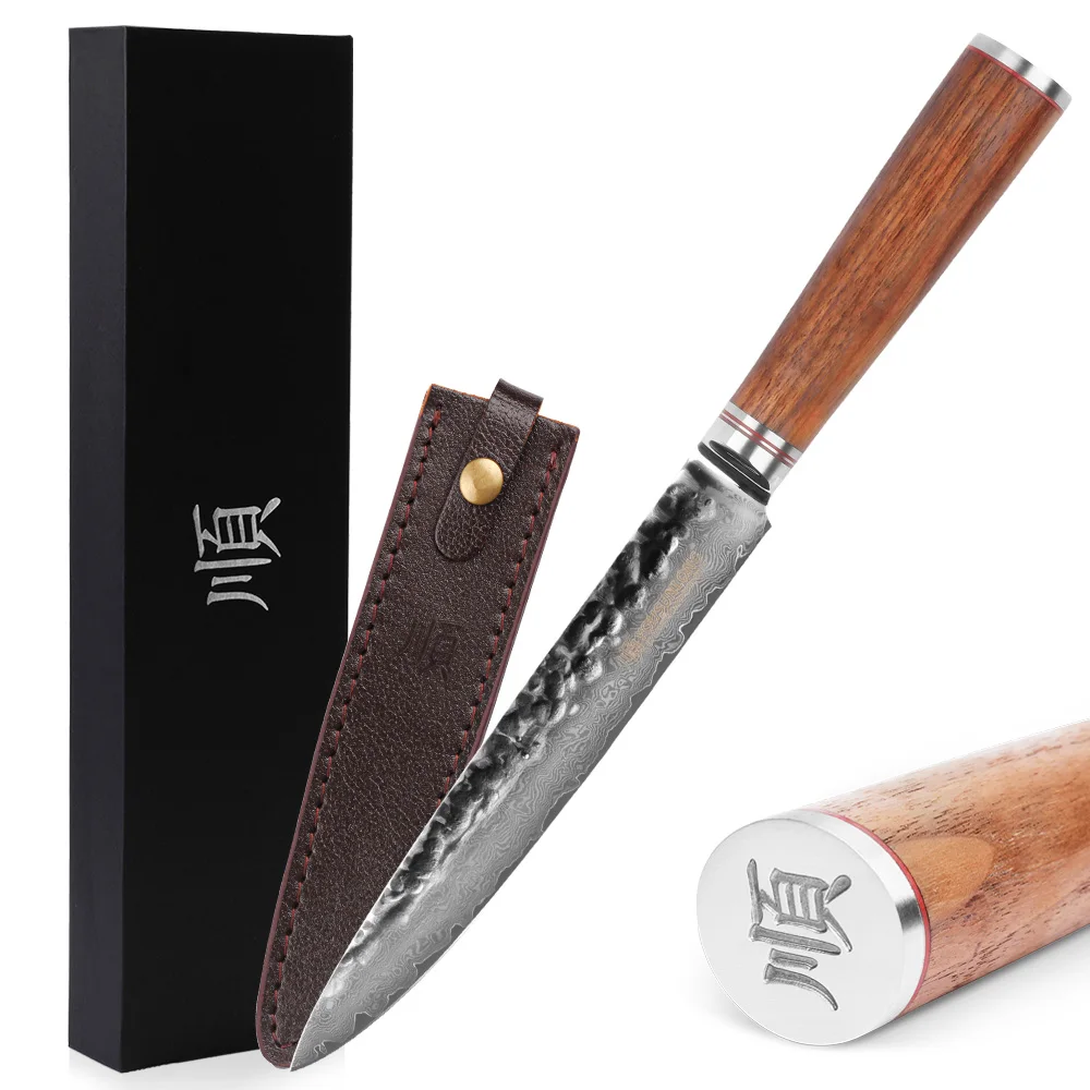 Ножи YOUSUNLONG Sashimi 8 дюймов ножи для резьбы суши японский VG10 молотковая Дамасская