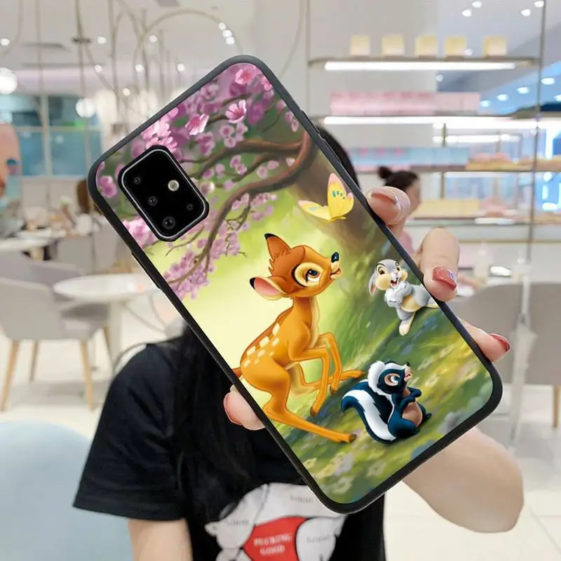 

Lovely Bambi Thumper Pattern Phone Case For Samsung A6 A7 A8 A10 A11 A20 A21 A30 A31 A40 A50 A70 A80 A91 Plus S E Cover