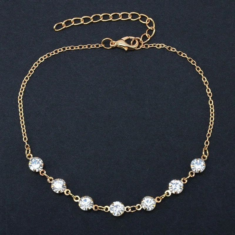 Fashion Crystal Bracelet Gold and Silver Weight Loss Magnetic Therapy Ankle Products Slimming Health Jewelry | Красота и здоровье