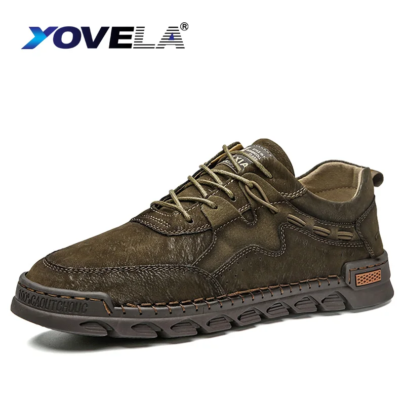 

Leather Casual Shoes for Men Brand Lace-Up Young Moccasins Casual Shoes Men Flats Fashion Comfortable Sneakers Men Shoes Big 48