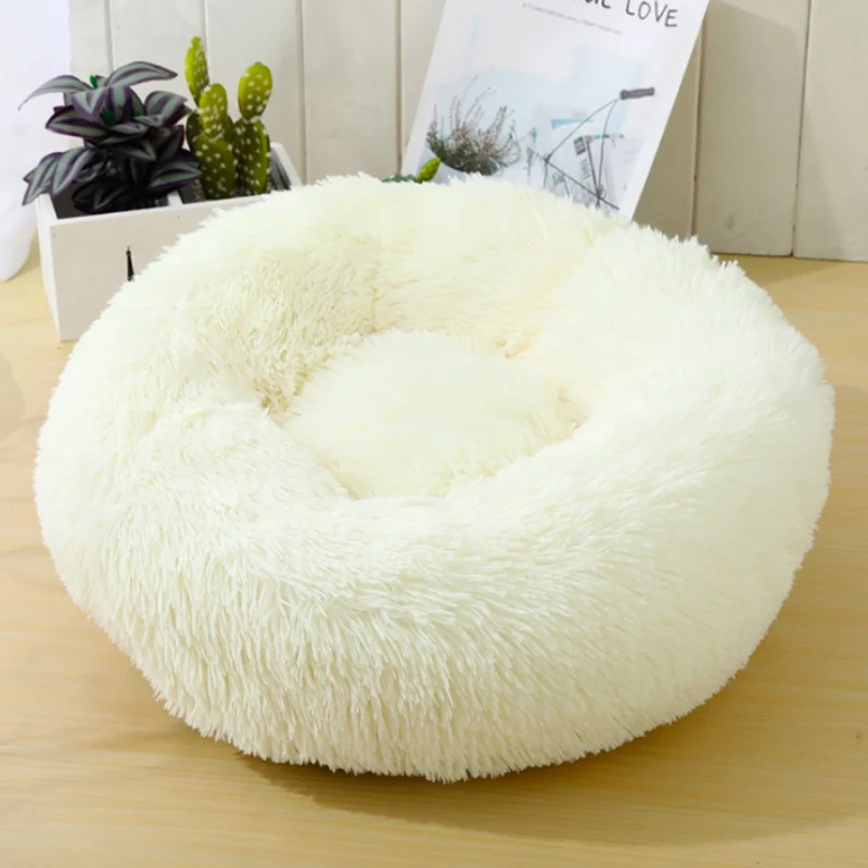 Милая теплая мягкая кровать для кошек домик зимнее гнездо домашних питомцев