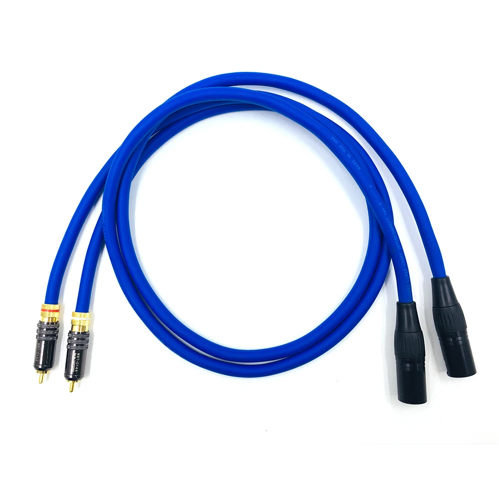 HiFi 2 RCA к 2XLR сбалансированный штекер аудио кабель стерео соединительный