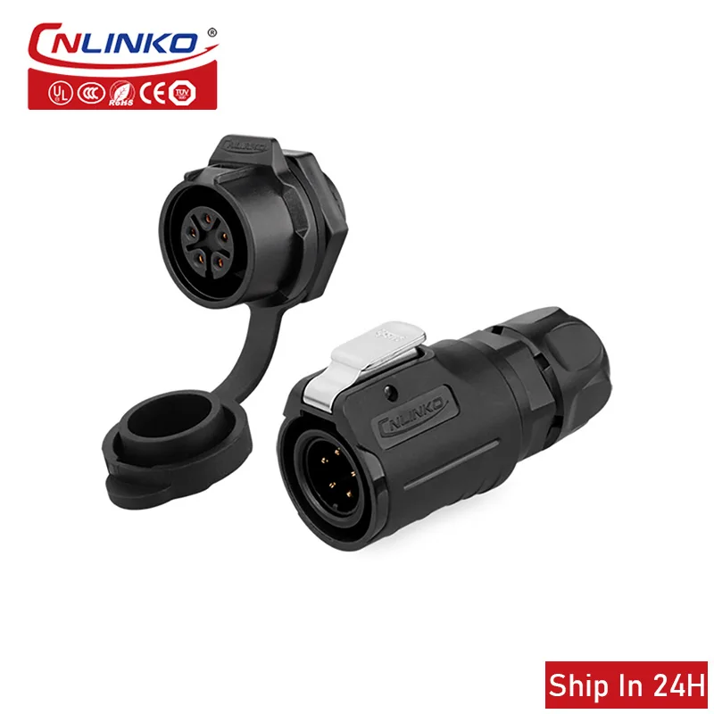 

Cnlinko LP16 waterproof signal connector 5.7.8.9pin IP67aviation plug socket for agricultural electronic equipment free shipping