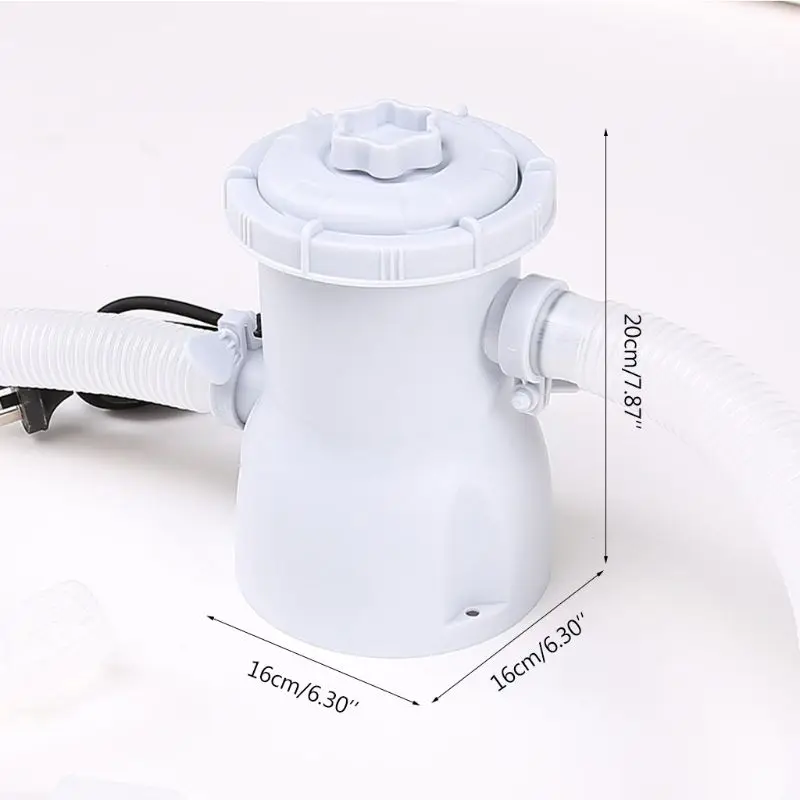 

Electric Swimming Pool Filter Pump for Above Ground Paddling Pools Water Cleaner 23GB