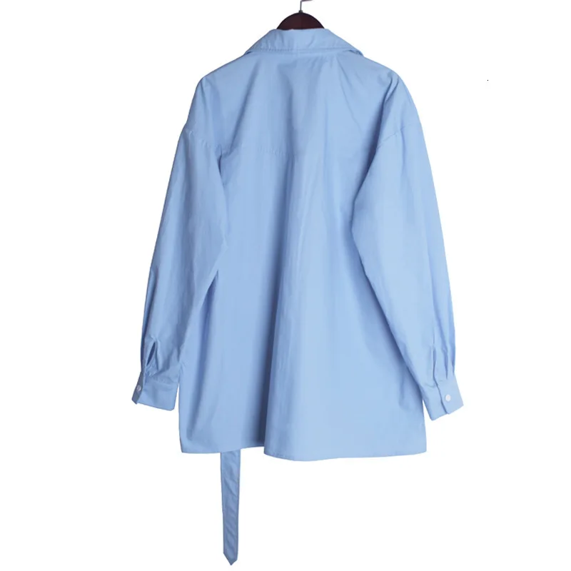 

Long-sleeved Shirt Women Single-breasted Lapel Wild Ladies Blouses and Tops Spring New 2020 Women Clothing Y579