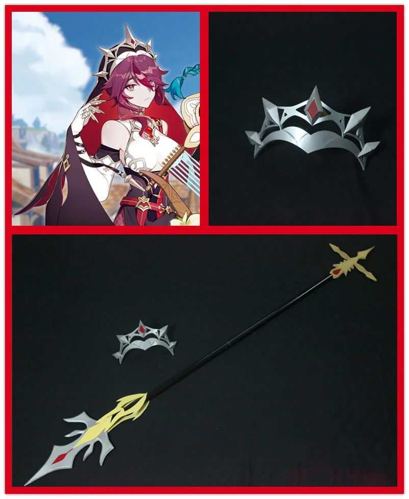 

Anime Game Genshin Impact Rosaria Hair Hoop Headdress Men Women Student Cosplay Take Photo Props Hairpin Hair Accessories Gifts