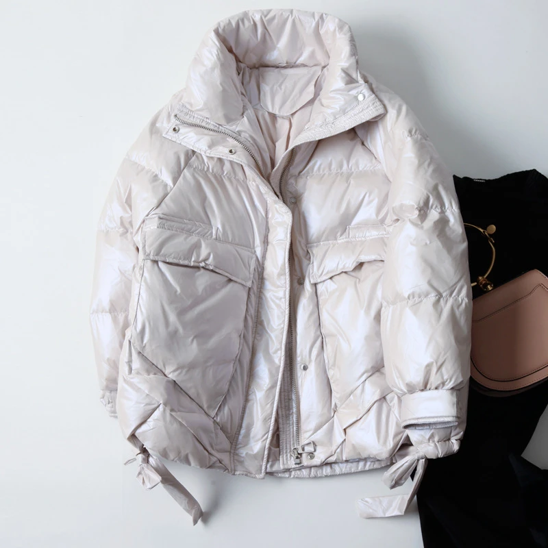 2021 зимняя женская куртка яркое повседневное Свободное пальто теплая парка