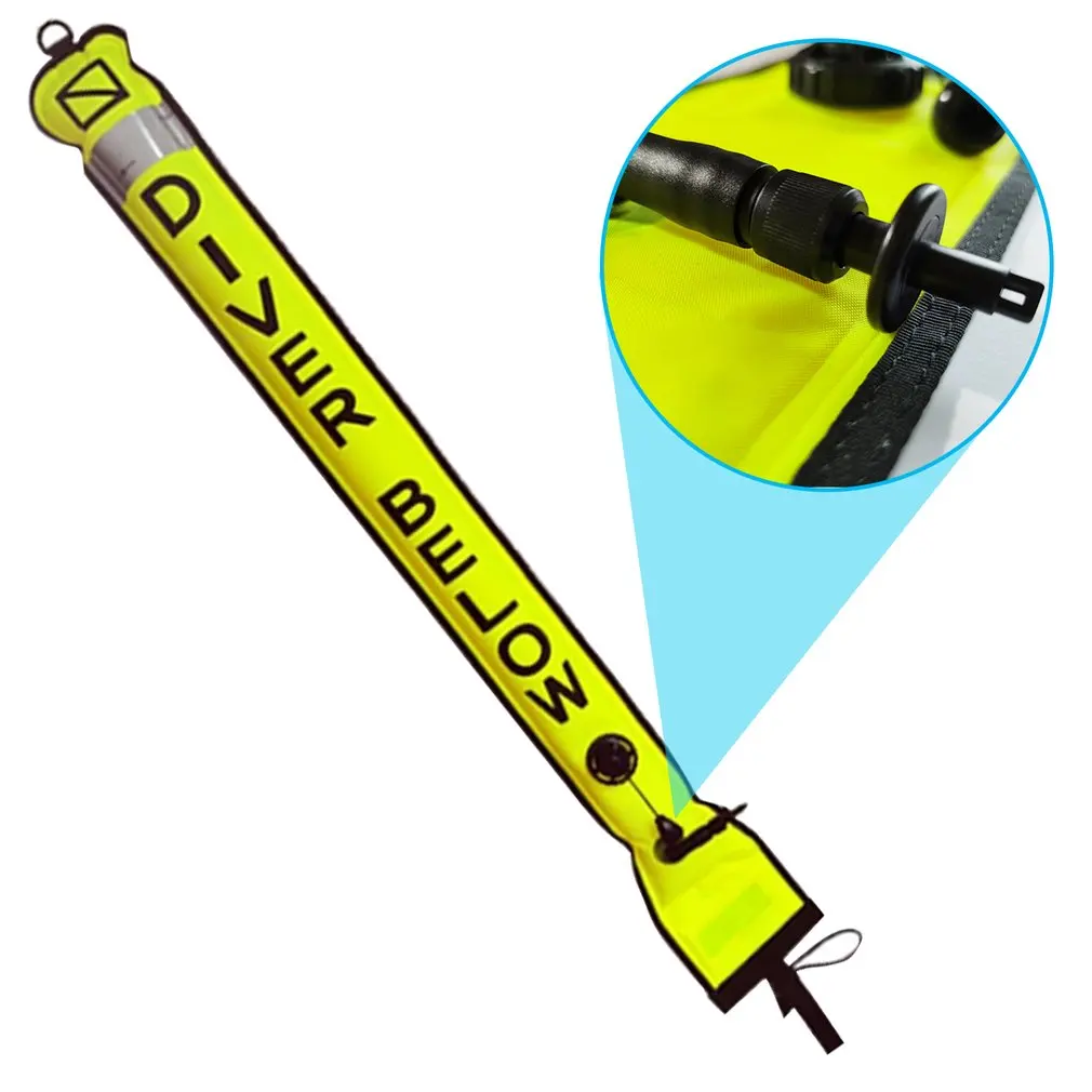 

1.2m Buoy Colorful Visibility Safety Inflatable Scuba Diving SMB Surface Signal Marker Buoy Accessory boias para piscina