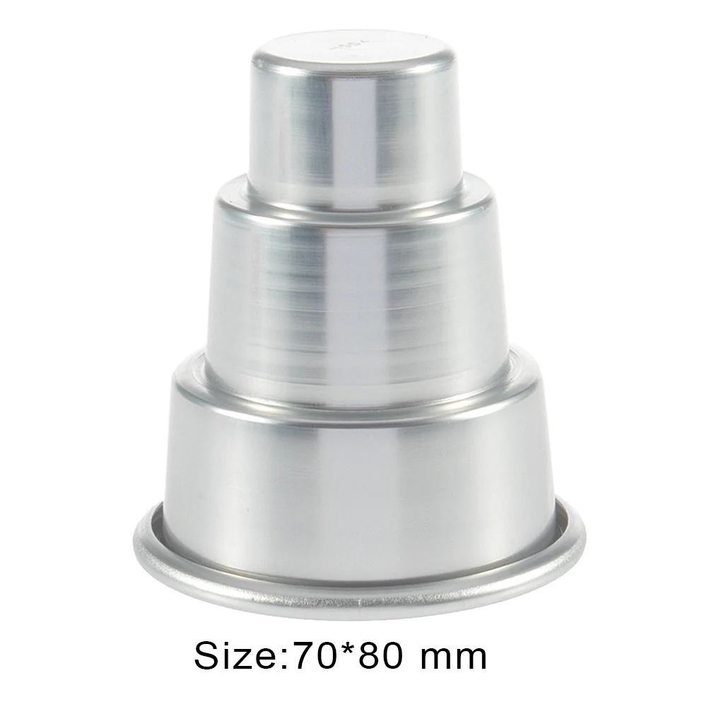 

3-Tier DIY Pudding Cake Mold Chocolate Dessert Baking Pan Mould Party Wedding Decor Bakeware