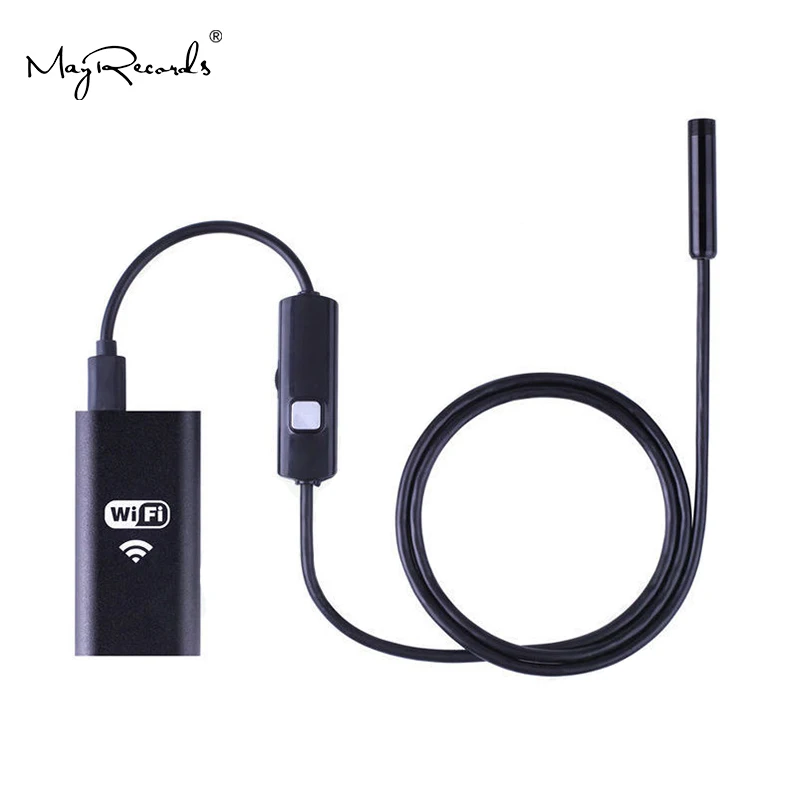 1 м HD720P 8 мм Объектив WIFI эндоскоп камера змея USB для Iphone Android бороскоп IOS планшет