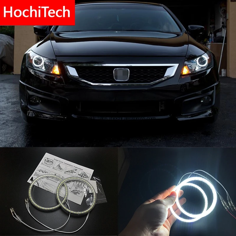 

HochiTech for Honda Accord coupe 2008-2011 Ultra bright SMD white LED angel eyes 2600LM halo ring kit daytime running light DRL