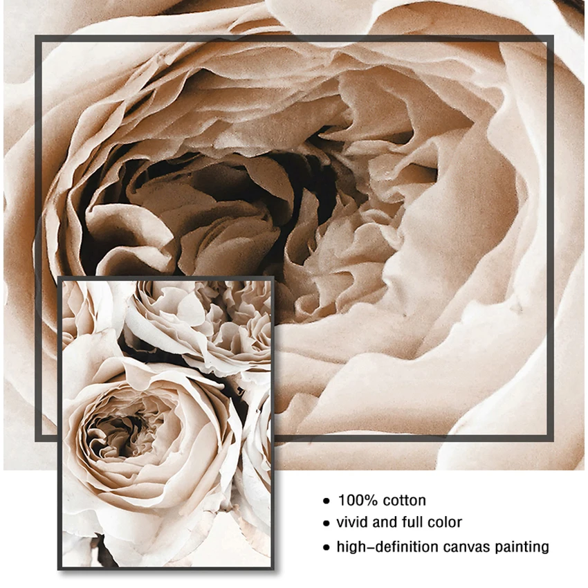 S и принты настенные картины для гостиной Декор пион цветок лист растение