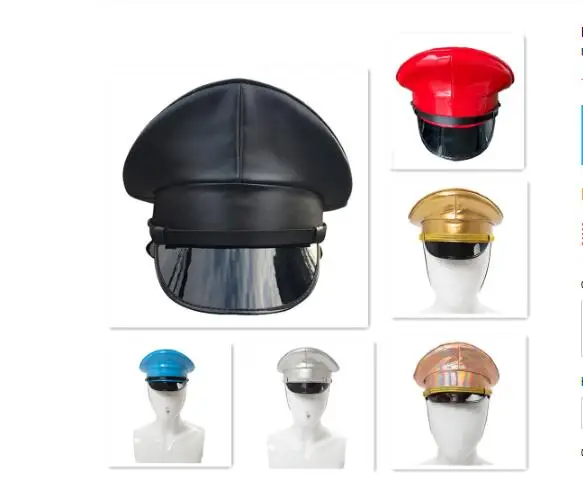 Новинка для ночного клуба охранная Камера кепка черного цвета из искусственной