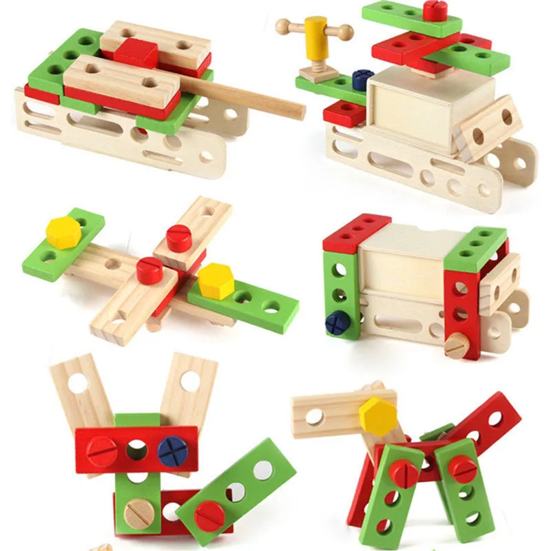 1 комплект Детские деревянные игрушки набор инструментов для ремонта дерева