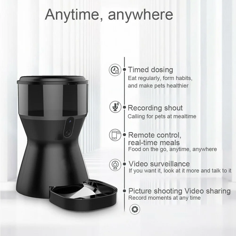 Автоматическая кормушка для домашних животных умная кошек Wi Fi дистанционный
