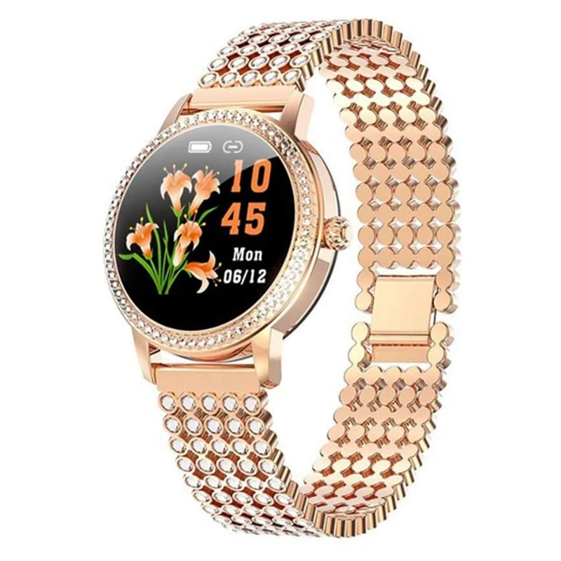 

Smart Watch Women Beautiful Watches IP68 Steel Waterproof Strap Heart Rate LW20 Smart Watch Gift for Lovers