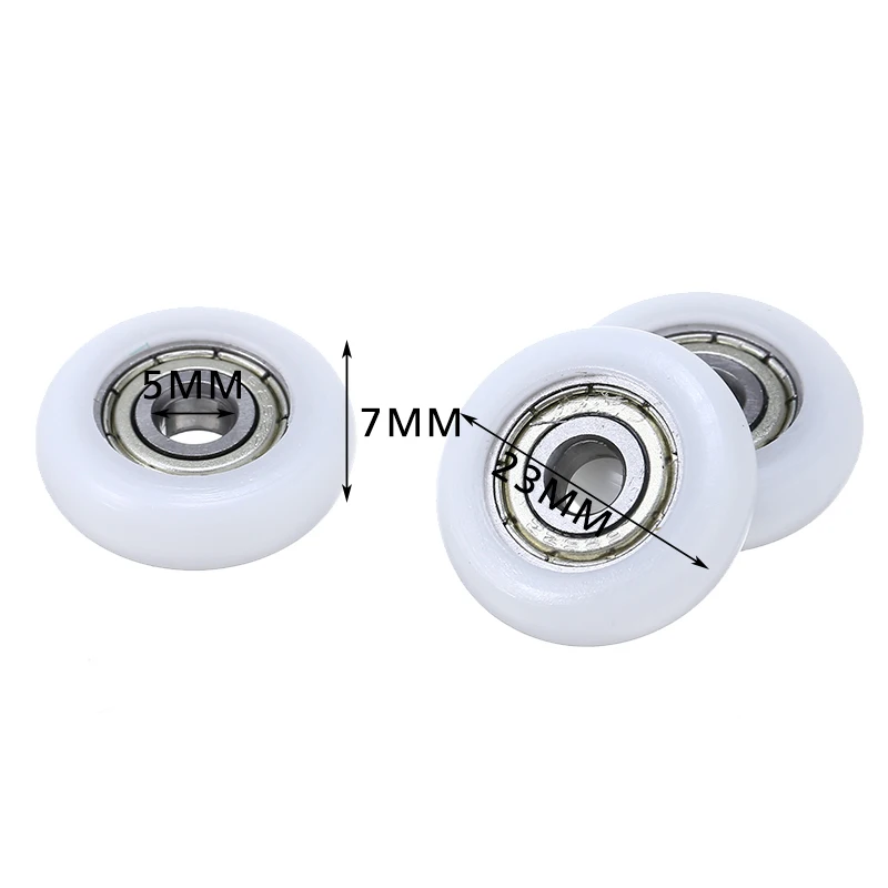 10 шт./лот Нейлоновые Пластиковые шарикоподшипники из углеродистой стали