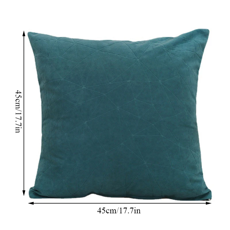 

INS Fine-lined Patterned Pillowcases Home Textile Products Cushion Covers Plush Cushion Cover Solid Color Modern Home Decor