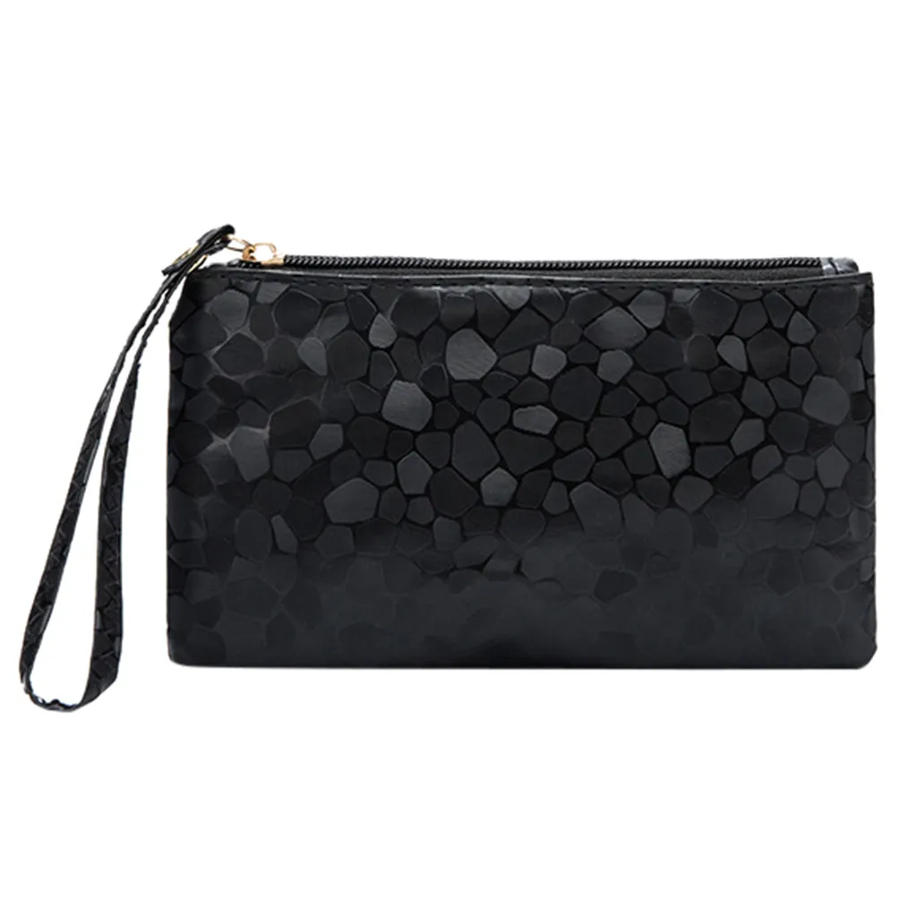 Женский клатч с каменным узором женский блестками новинка 2019 маленький кошелек