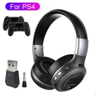 Для PS4 PS5 Bluetooth 5,0 наушники с микрофоном, 3D стерео бас музыкальный шлем с беспроводным передатчиком PS4 Phone Gamer гарнитура