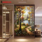 Алмазная живопись сделай сам, природный пейзаж, река, берег, искусственное дерево, квадратная вышивка ручной работы, хобби S135