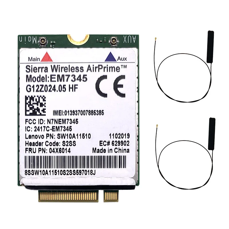 lenovo thinkpad t440 t540p w540 x240 x250 x1 carbon gobi5000 em7345 ngff m 2 wwan card 04x6014 ltehspa 42mbps 4g card free global shipping