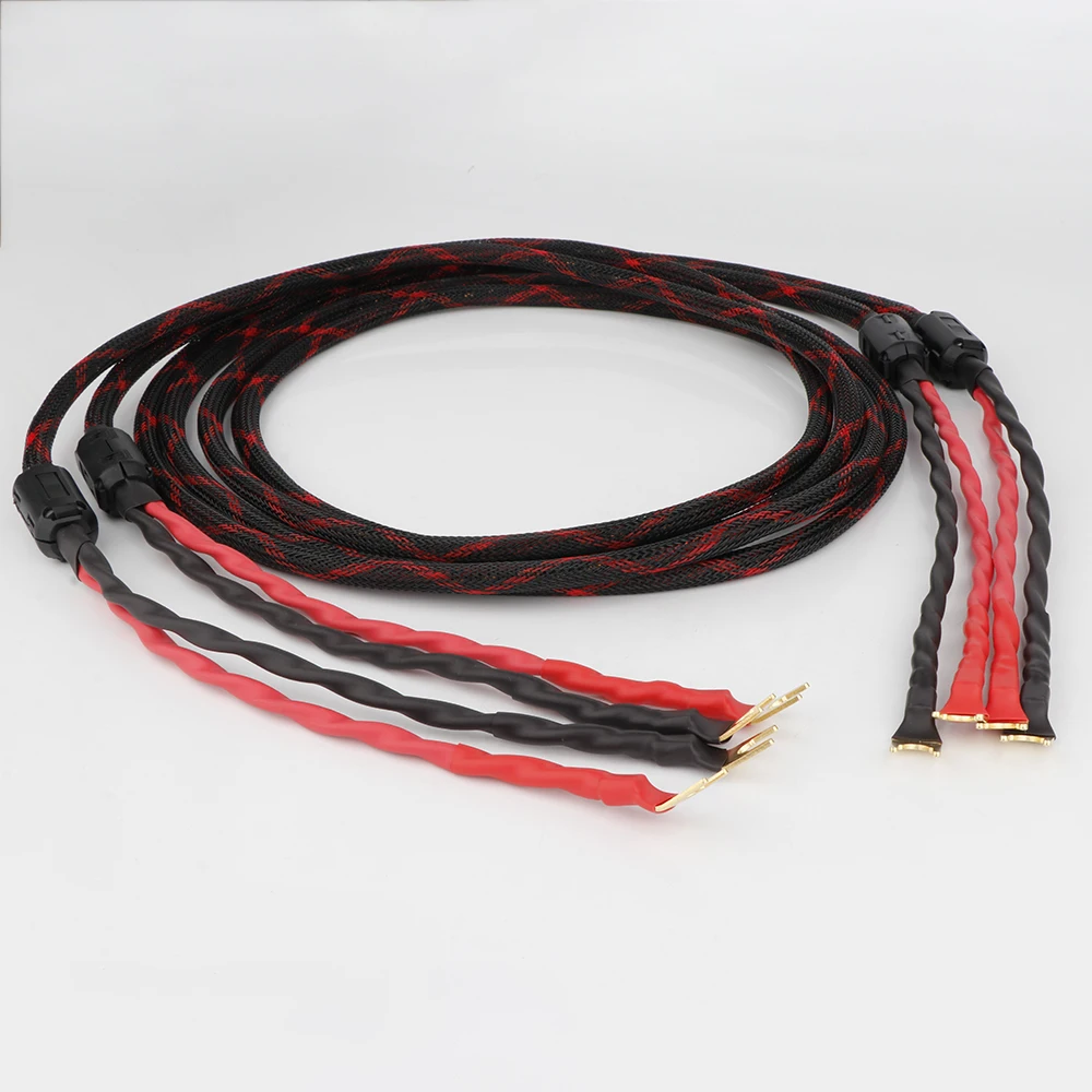 

Western Electric Speaker Cable HIFI Audiophile Cable Banana/Spades Plug Single Wire LoudSpeaker Audio Line