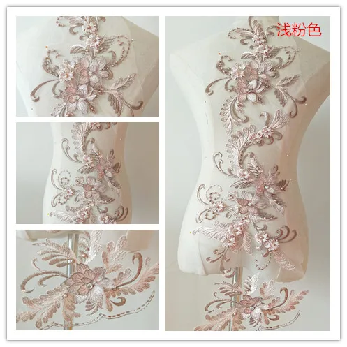 Светильник-розовая 3D Цветочная Кружевная аппликация бежевая розовая высокая