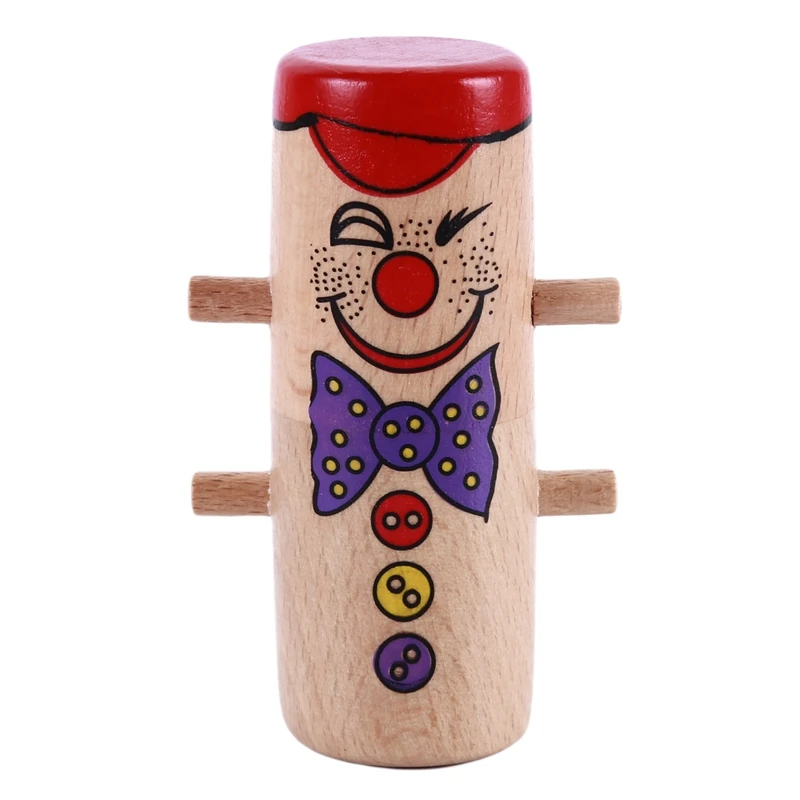 Wooden Somersault Clown Model Loop Buffoon Children DIY Wood Toys Educational Science Teaching Assembly | Игрушки и хобби