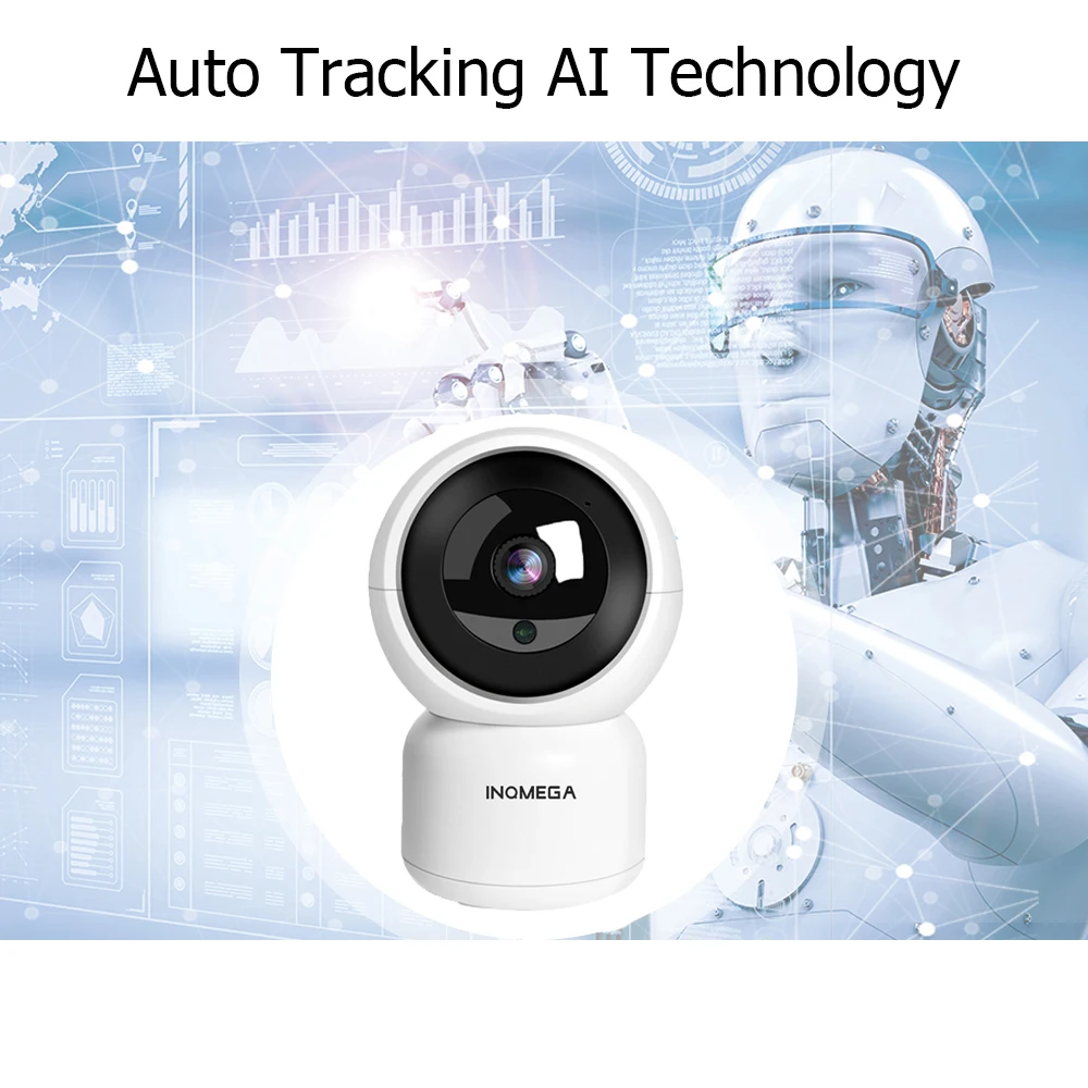 INQMEGA 1080P облачная Беспроводная IP камера, интеллектуальное автоматическое слежение за человеком, Домашняя безопасность, видеонаблюдение, сеть видеонаблюдения, мини Wifi камера