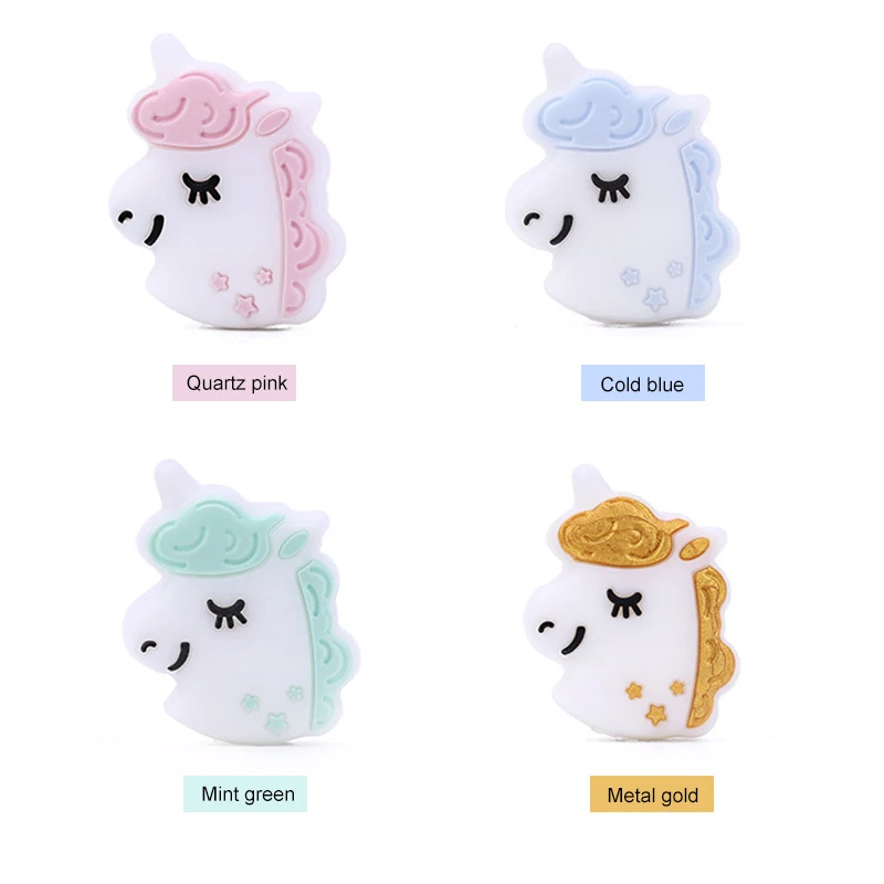 5 шт. силиконовые бусины-прорезыватели для зубов