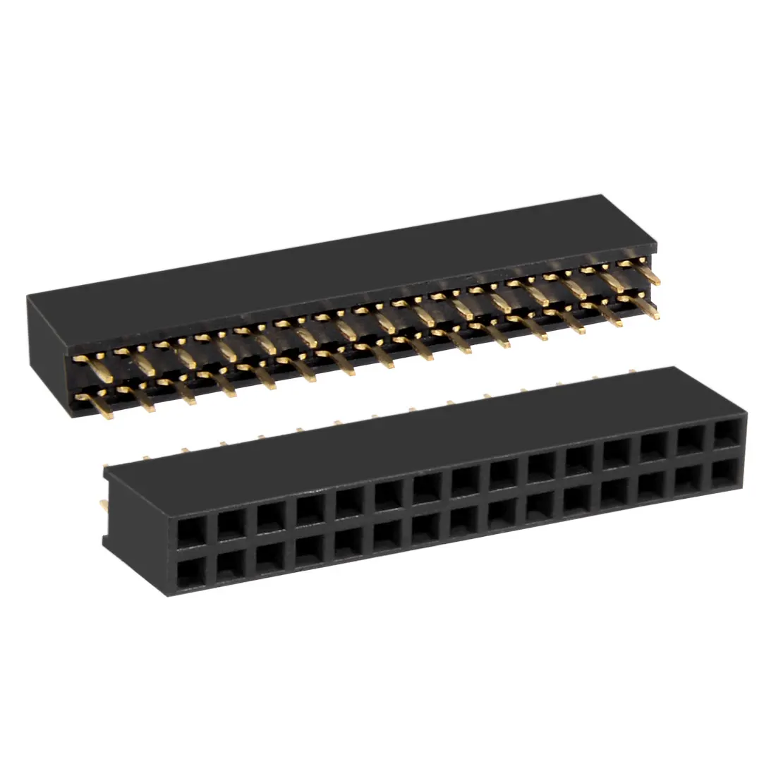 Uxcell 50 шт. 2 54 мм Шаг 2x15 Pin двойной прямой ряд гнездового разъема штыревого разъёма