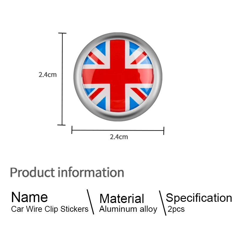 Зажим-органайзер для кабеля 2 шт. автомобильная сумка хранения крючок наклейка MINI