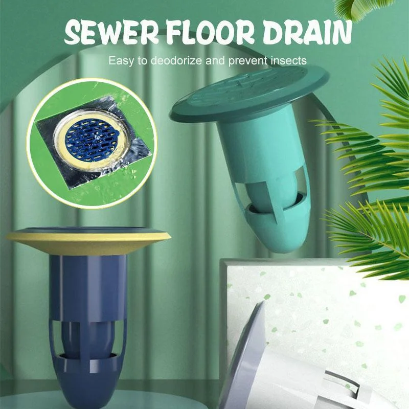 

New 360° Deodorant Floor Drain Sink Drain Strainer Hair Catchers Rubber Shower Bathtub Floor Filter Water Stopper Dropshipping