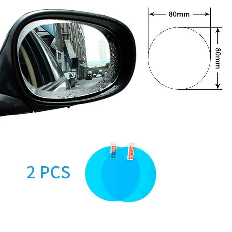 

Car Rearview Mirror Protective Film Waterproof Car Sticker 2 Pcs/Set Anti Fog Car Mirror Window Clear Film Car Accessories