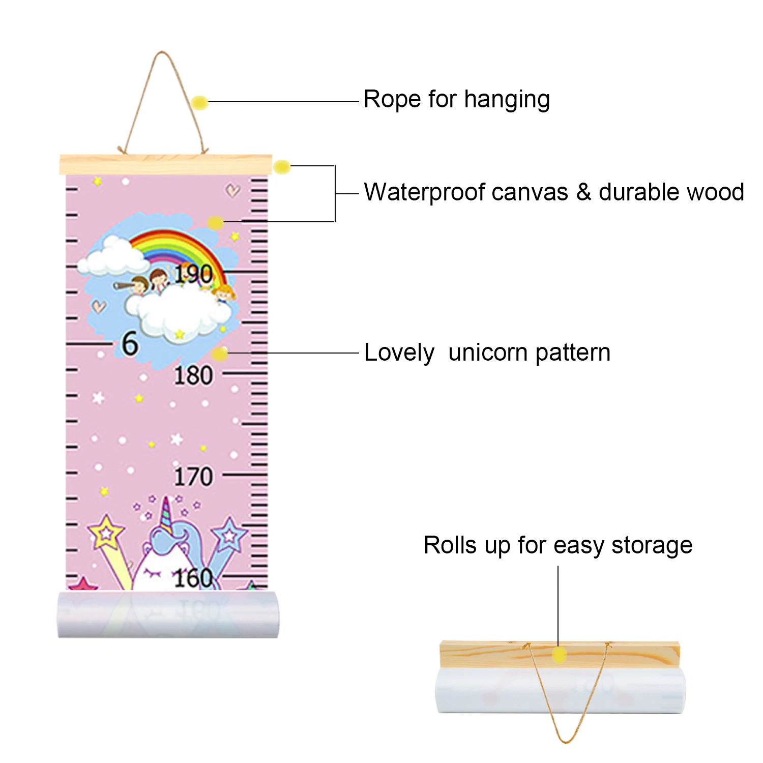 Таблица роста для детей настенная со съемной высотой мальчиков и девочек