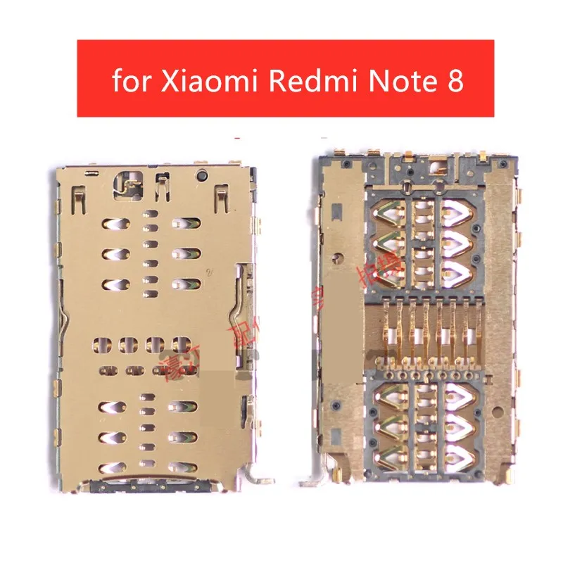 Для Xiaomi Redmi Note 8 SIM Card Reader слот лотка держатель Разъем для замены запасных