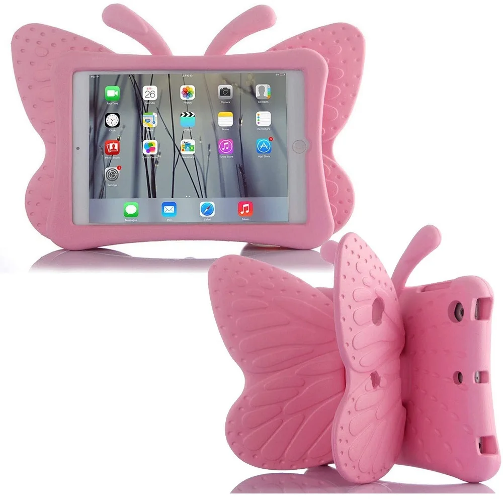 

EVA Non-Toxic Cartoon Case for ipad 5 ipad 6 9.7'' Butterfly Case Kids Lightweight Protective Cover for A1893/ A1954/A1822/A1823