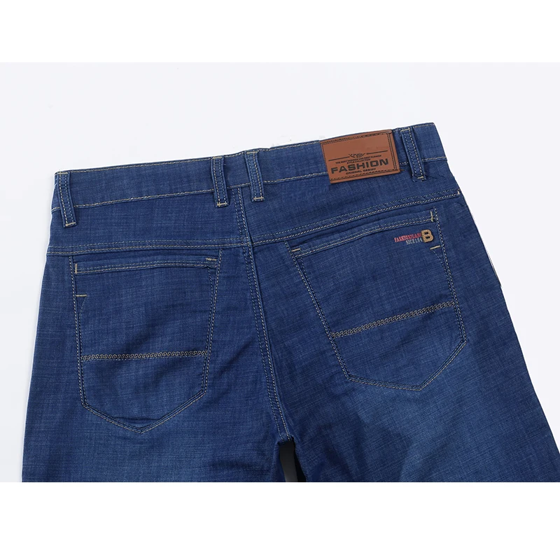 Джинсовые шорты KSTUN мужские стрейчевые брюки прямого кроя Regular Fit хлопковые