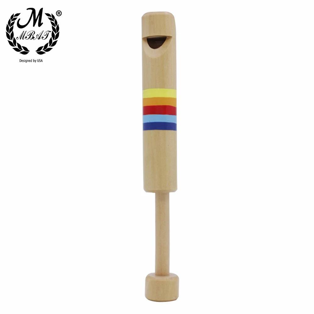 

M MBAT Деревянные маленькие свистки, диакритический скользящий маленький детский музыкальный инструмент, Детская флейта, развивающие игрушки