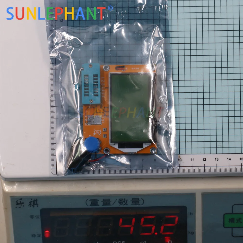 Новинка 2019 12864 ЖК тестер транзисторов емкость ESR измеритель диодов триодов MOS NPN LCR