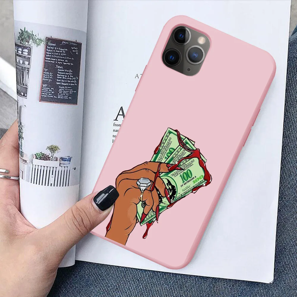 Чехол Black girl boss для iPhone 11 Pro MAX XR XS X SE 5S 6S 7 8 Plus. Мягкий силиконовый чехол телефона