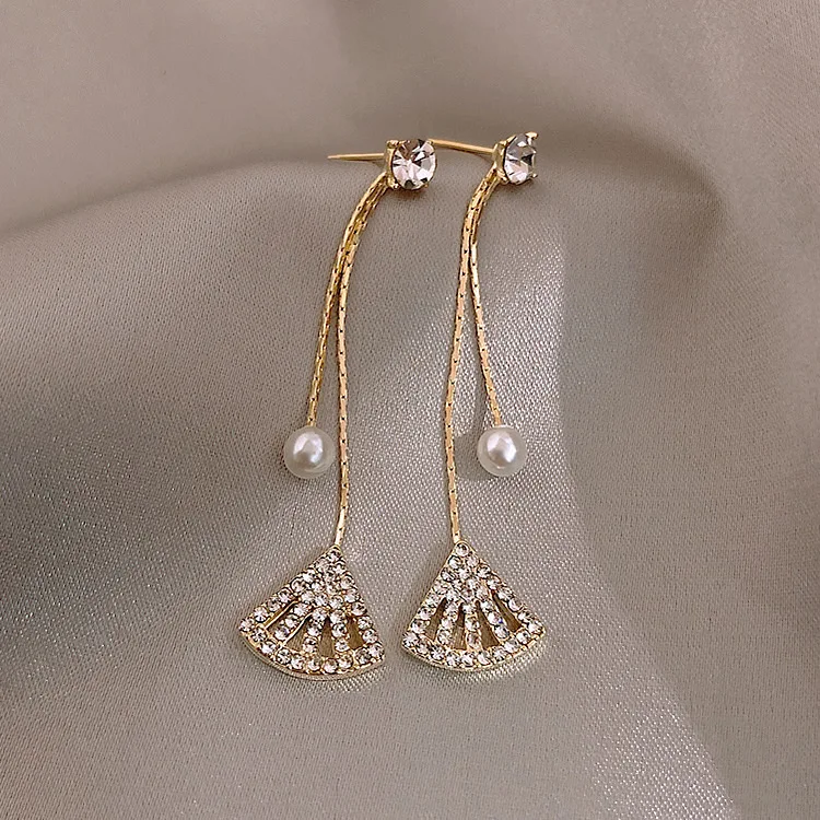CHUHAN New Super Fairy Air Sulong Temperament Pearl Earrings with Stars Moon Women Ladies Jewelry | Украшения и аксессуары