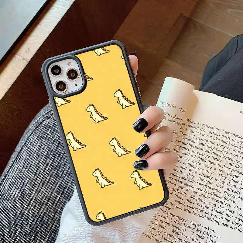

Cute Dinosaur Phone Case For Iphone 6 6s 7 8 Plus X Xr 11 12 Mini Pro Max PC Cover Fundas Coque