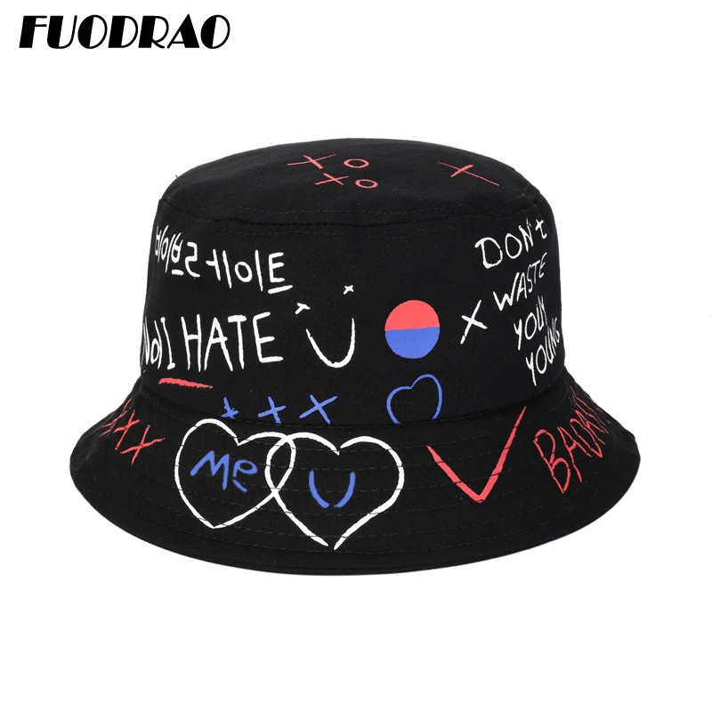 

Панама FUODRAO, женская, летняя, хлопковая, с принтом