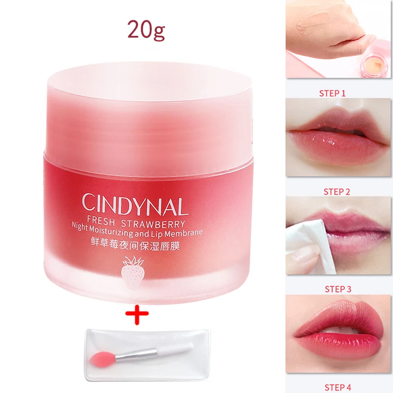

20g Korea lips care lip sleep mask night sleep hydrated maintenance lip balm pink lips whitening cream nourish protect