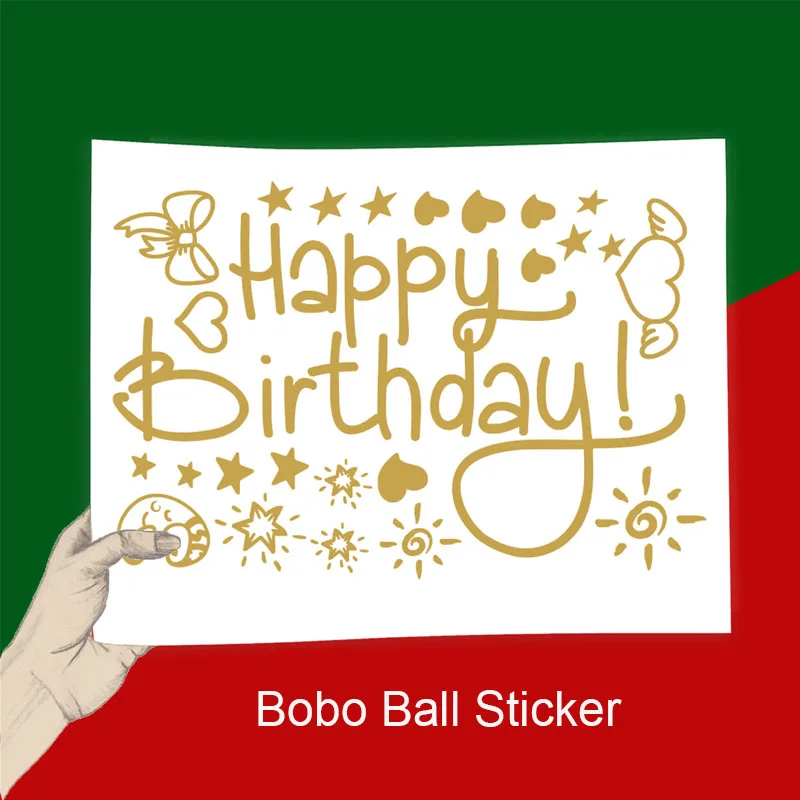 Diy Balloon Sticker Red I Love You Bobo Transparent Wedding Valentine's Day Birthday Party Decoration | Дом и сад