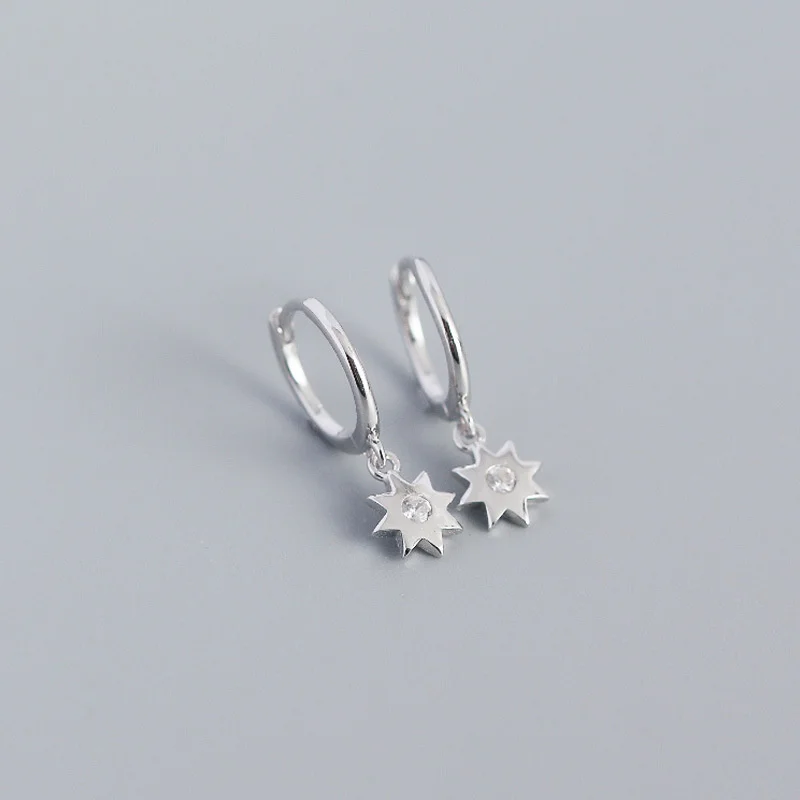 

Star Geometric Designer 925 Silver Earrings For Women Drop Earing Gold Color Piercing Wedding Gothic Personalized Fine Jewellery